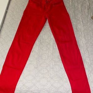 J BRAND RED JEANS Sz 28